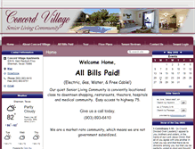 Tablet Screenshot of concordvillageapartments.com